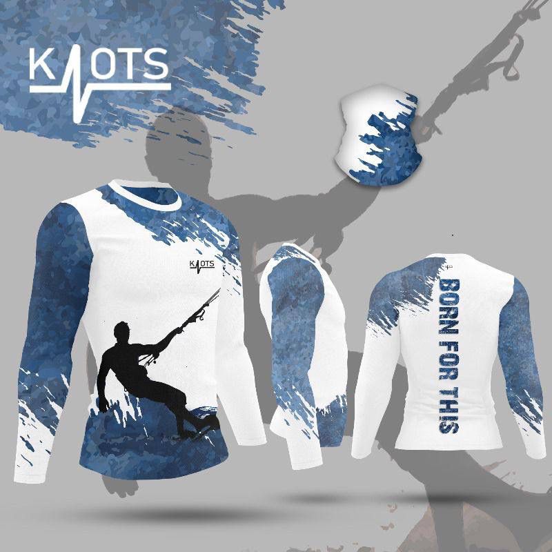kite surf blue rashguard