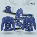 slow jigging Blue rashguard