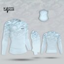 light blue camo rashguard