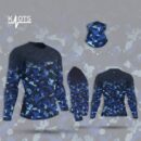 Digital  dark blue camo rashguard
